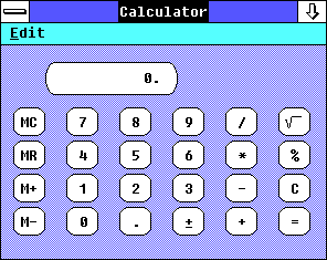 Calculator in Windows 2.03 (Calculator)