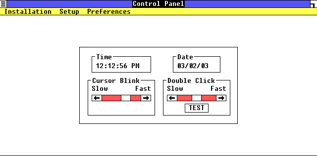 General in Windows 1.01 (Control Panel)