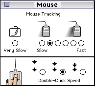 Mac System 7 Mouse Control Panel