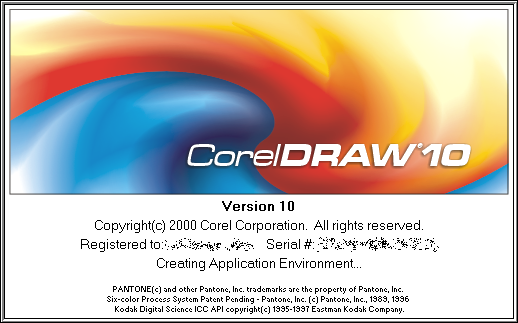 Splash in CorelDRAW 10