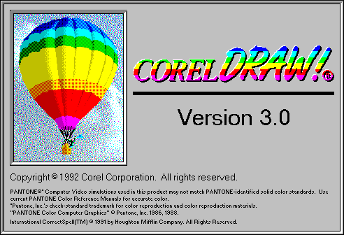 Splash in CorelDRAW! 3.0