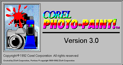 Splash in Corel Photo-Paint! 3.0