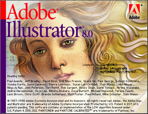 Splash in Adobe Illustrator 8.0