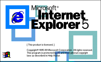 Splash in Internet Explorer 5