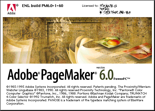 Adobe PageMaker 6.0, Macintosh edition