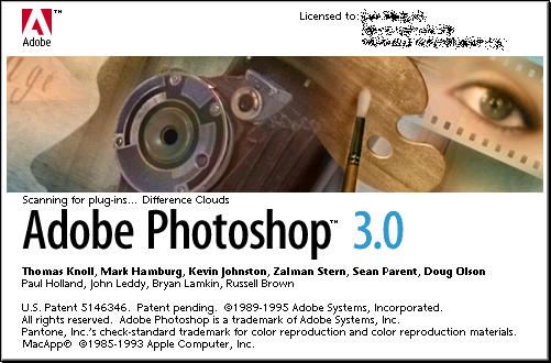 Splash in Adobe Photoshop 3.0