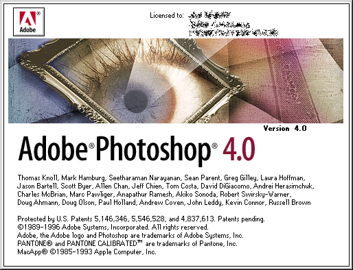 Splash in Adobe Photoshop 4.0