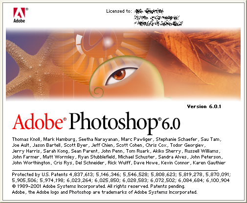 Splash in Adobe Photoshop 6.0